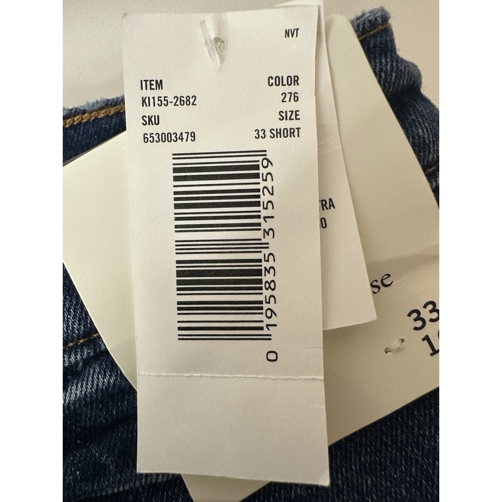 Abercrombie Fitch Jeans Womens Size 33 The 90s Slim Straight Ultra High Rise New - Picture 5 of 8